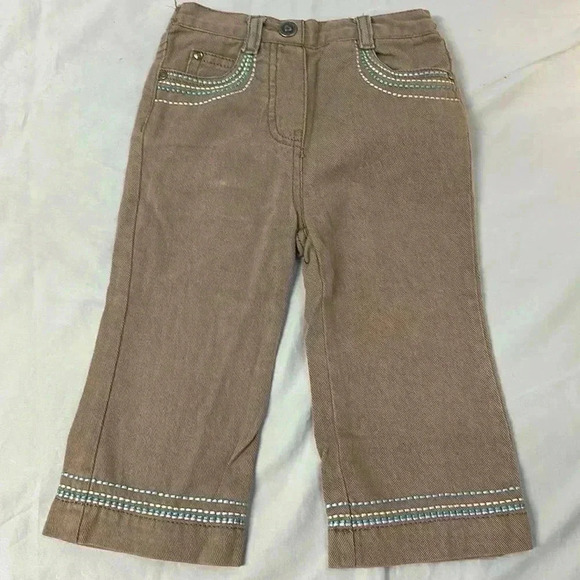 Please  mum - Vintage pull up embroidered toddler pants. Size 18 months - Picture 1 of 4